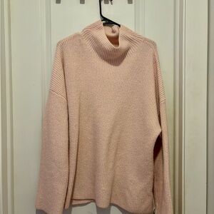 Treasure & Bond Soft Pink Turtleneck Sweater